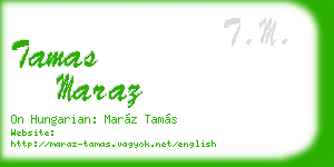 tamas maraz business card